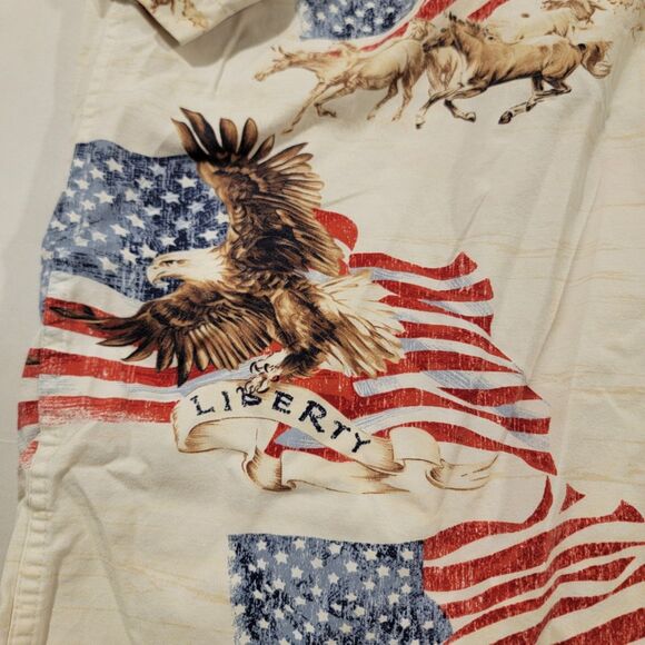 Men's Large Bit and Bridle Country Western Button Down - Picture 5 of 9